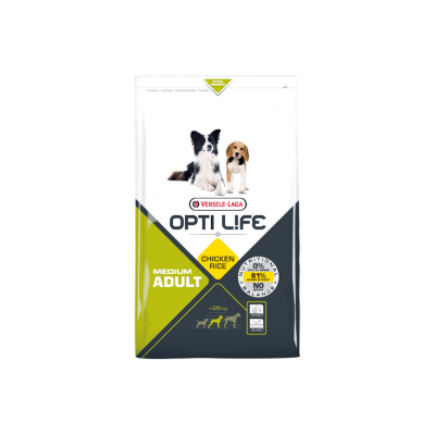 Opti Life Croquettes Opti Life Adult Medium Poulet & Riz 431142