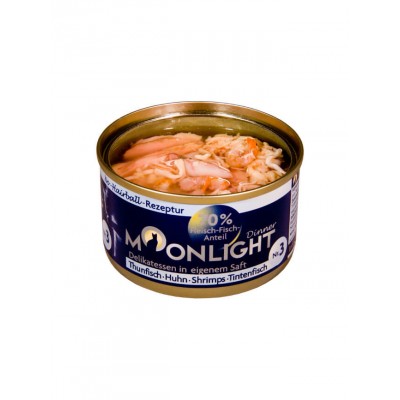 Moonlight Alimentation naturelle thon, poulet, crevette & poulpe Moonlight 964308