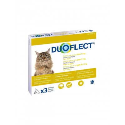 DUOFLECT Pipettes Antiparasites Duoflect - Chat 1 à 5 kg 20313
