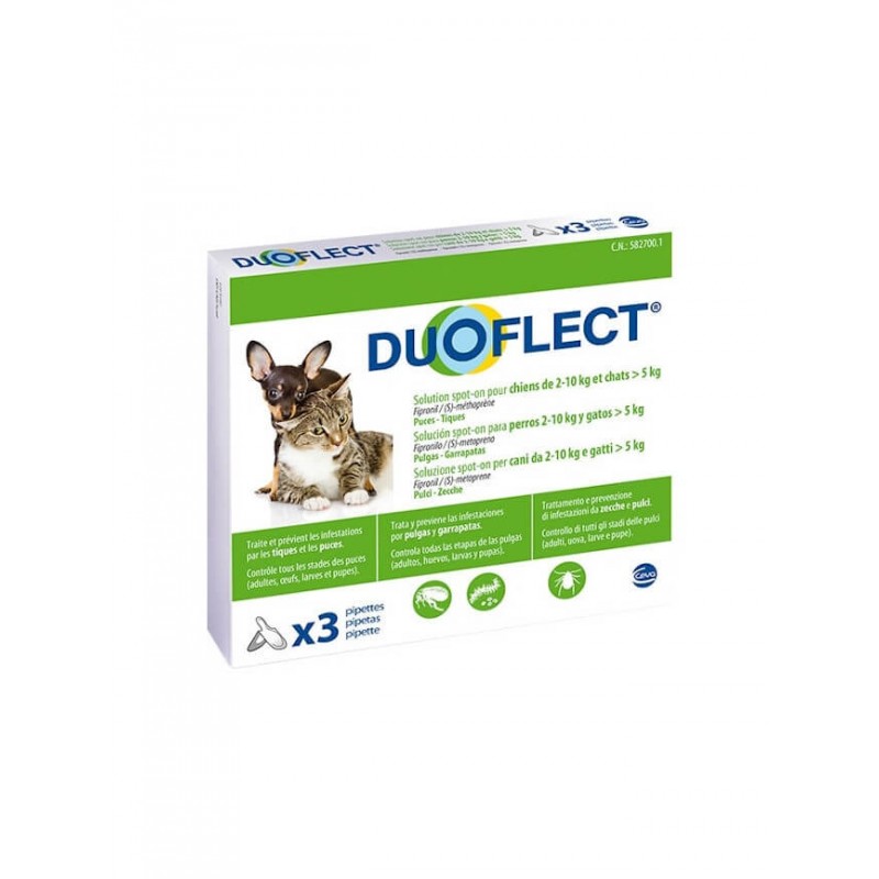 Pipettes Antiparasites Duoflect - Chat & chien 5 Ã 10 kg-DUOFLECT- Pipettes Antiparasites Duoflect - Chat & chien 5 Ã 10 kg-DUOFLECT-