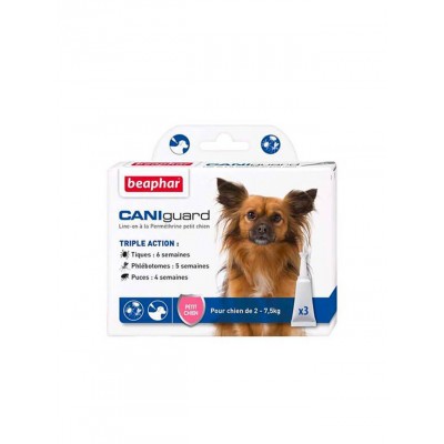 Beaphar Pipettes antiparasitaires chien 2 à 7,5 kg Beaphar CANIguard 10959