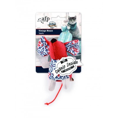 All For Paws Jouet AFP Real Vintage Retro Souris 2568