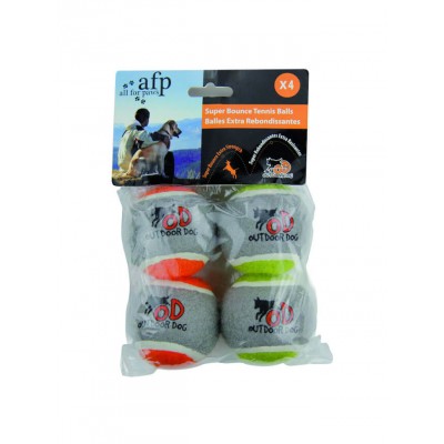 All For Paws Jouet AFP Outdoor Dog Balles de Tennis Rebondissantes 8094