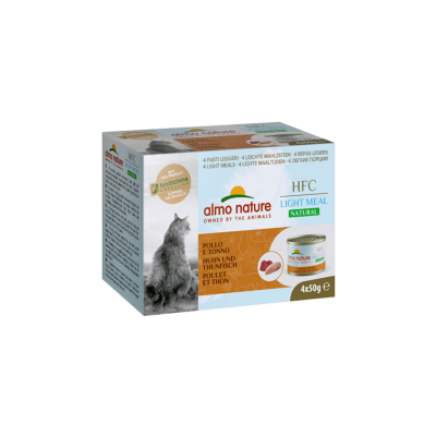 Almo Nature Menu Light Meal Poulet & Thon Almo Nature 4 x 50 g Almo Nature ALC555MEGA