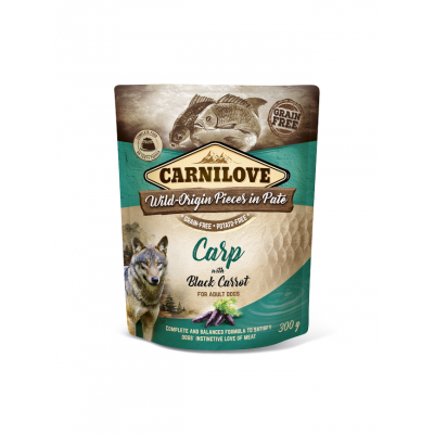 Carnilove Pochon Carnilove Grainfree Adulte Carpe & Carotte 300 g 111695