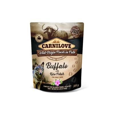 Carnilove Pochon Carnilove Grainfree Adulte Buffle & Rose 300 g 111697