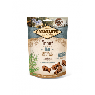 Carnilove Friandises Carnilove Grain Free Soft Truite & Aneth 200 g 111372