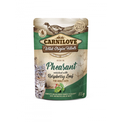 Carnilove Pochon Carnilove Grainfree Adulte Faisan & Framboise 85 g 100386