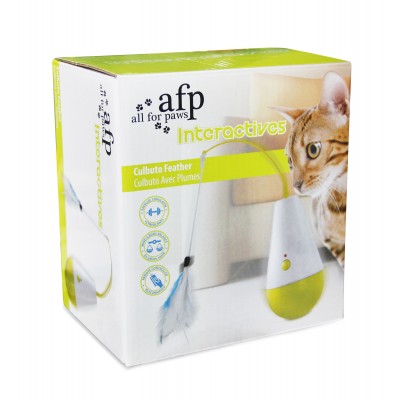 All For Paws Jouet Interactif AFP Culbuto avec plume AFP3204