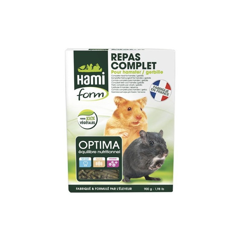 Optima - repas complet hamster / gerbille - 900 gr - Hamiform
