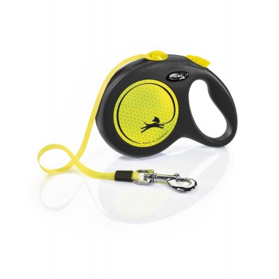 Laisse enrouleur Flexi Néon Tape 76885