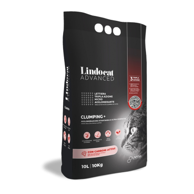 Lindocat Litière Clumbing + Charbons actifs Lindocat Advanced 10L TRCLLCA.TS10LCC
