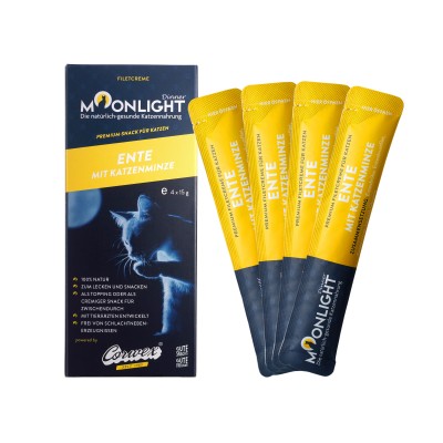Friandise Chat 'Filetcreme Canard & Herbe à Chat' | Moonlight - Emballage