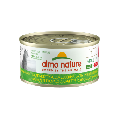 Almo Nature Pâtée HFC Natural Italy Saumon & Thon aux courgettes Almo Nature 70 g ALC5911H