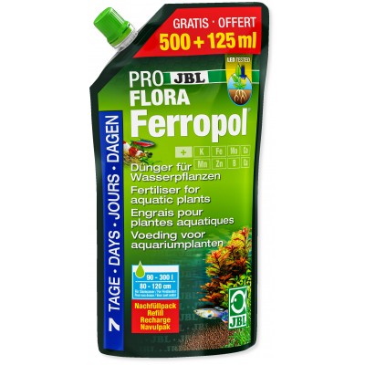ProFlora Fertilisant JBL Ferropol Recharge 500 ml + 125 gratuit 2305000