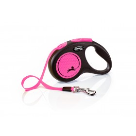 Laisse enrouleur Flexi Néon Tape 76885