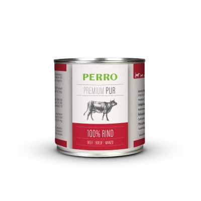 Pâtée pour Chien 'Premium Pur 100 % Bœuf' | Perro - Boîte de 200 g