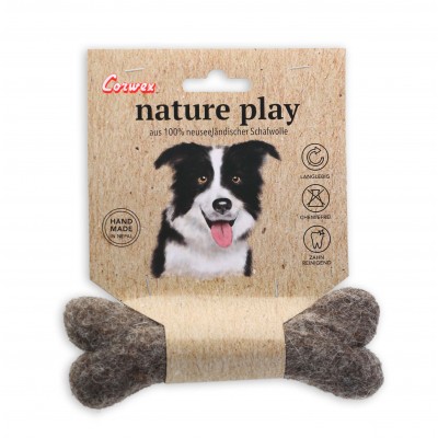 Os à mâcher Nature play pour Chien - Jouet en laine Corwex