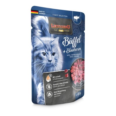 BROUILLONPâtée au Buffle & Myrtille pour Chat - Leonardo Finest Selection