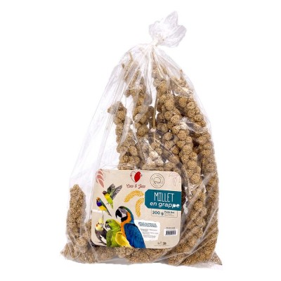 Complément Alimentaire Oiseaux - Millet Grappe | Coco & Jaco - Millet Jaune 200 g