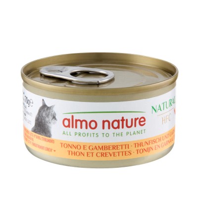 Pâtée Chat 'HFC Natural Thon et Crevettes' | Almo Nature - Boîte de 70 g