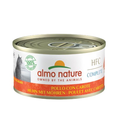 Pâtée Chat 'HFC Complete Poulet avec Carottes' | Almo Nature - Boîte de 70 g