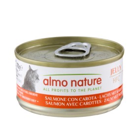 Pâtée Chat 'HFC Jelly Saumon avec Carotte' | Almo Nature - Boîte de 70 g