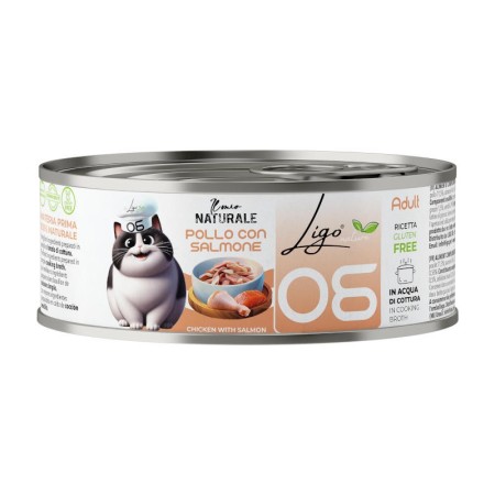 Pâtée Chat 'Naturel N. 06 Poulet & Saumon' | Ligo Nature