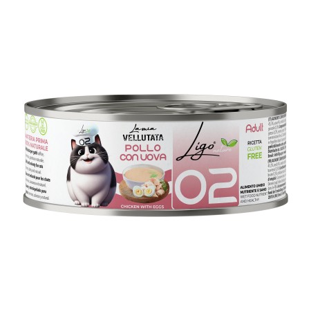 Pâtée Chat 'Velouté N. 02 Poulet & Œuf' | Ligo Nature