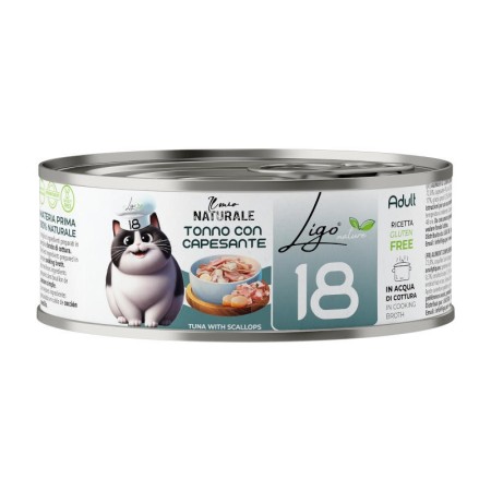 Pâtée Chat 'Naturel N. 18 Thon & Noix de Saint-Jacques' | Ligo Nature
