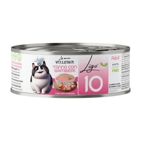 Pâtée Chat 'Velouté N. 10 Thon & Crevettes' | Ligo Nature