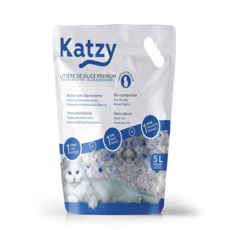 Litière pour Chat 'Silice Premium' | Katzy - Sac de 5 litres