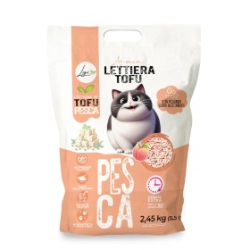 Litière Végétale Chat 'Tofu Pêche' | Ligo Nature - Sac de 5,5 Litres