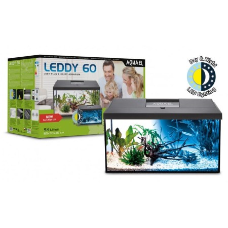 Aquarium Complet 'Leddy 60 Day & Night' Noir | Aquael - Emballage