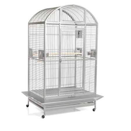 Volière pour Perroquets 'Castell Nova Dome' | Montana Cages - Gris Platinum