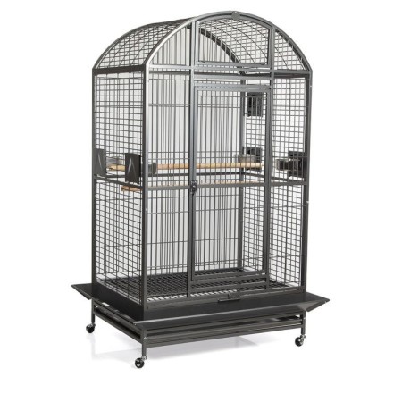 Volière pour Perroquets 'Castell Nova Dome' | Montana Cages - Noir Antik