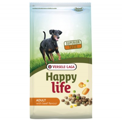Happy life Croquettes Happy Life Adult au goût de bœuf 431103
