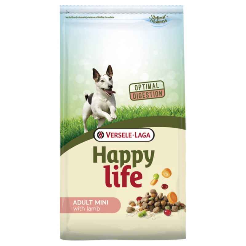 Croquettes Happy Life Adult Mini à l'Agneau Croquettes Happy Life Adult Mini à l'Agneau