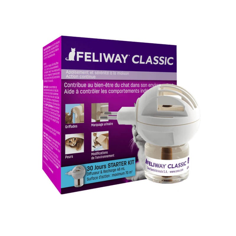 Feliway Diffuseur Feliway Classic + Recharges 48ml 20002