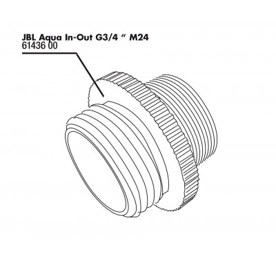 JBL JBL Aqua In-Out Adaptateur métallique G3/4 M24 6143600