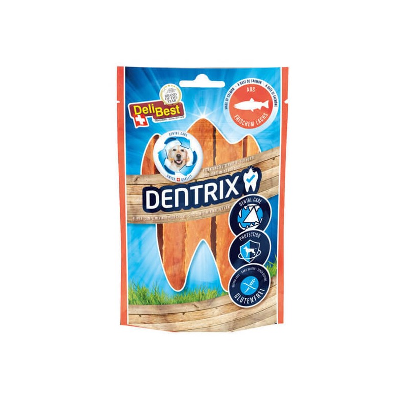 Bâtonnets dentaires Dentrix Saumon Delibest Bâtonnets dentaires Dentrix Saumon Delibest