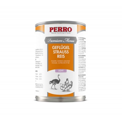 Perro Patée Perro Premium Menue - Light Volaille, Autruche & riz 185070