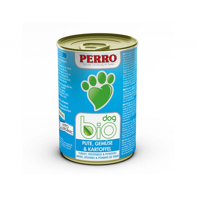 Paté Perro Bio Dog - Dinde, Légumes & Pommes de terre Paté Perro Bio Dog - Dinde, Légumes & Pommes de terre