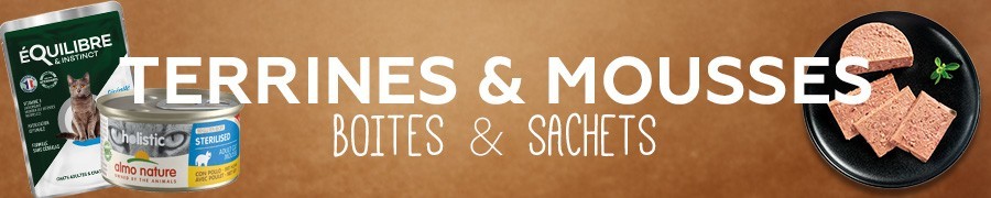 Terrines & pâtés Boites & sachets - Alimentation & compléments pour chat