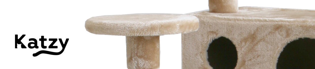 Arbre à Chat Moka Katzy - Arbre moelleux couleur moka pour chats d'intérieur