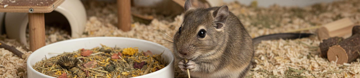 Nourriture Premium Cunipic pour chinchilla et degue avec foin et petales de fleurs