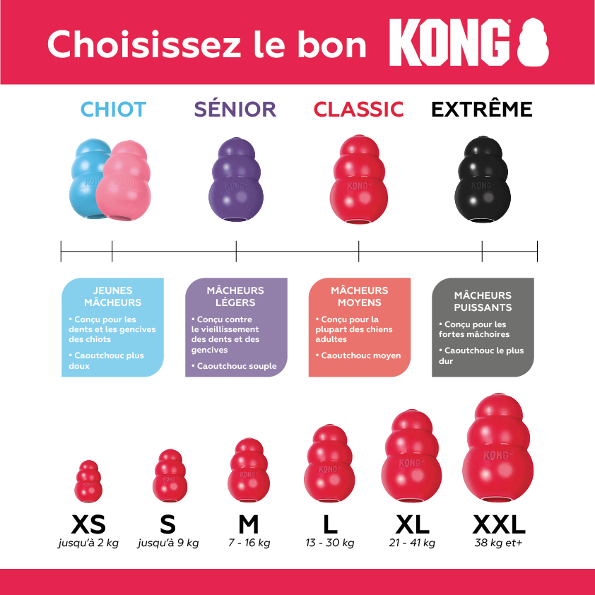 Guide tailles KONG